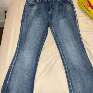 Stylish Blue Boot Cut Women's Jeans
